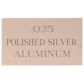 Polished Silver Aluminum Engraving Sheet Stock (12"x24"x0.025")